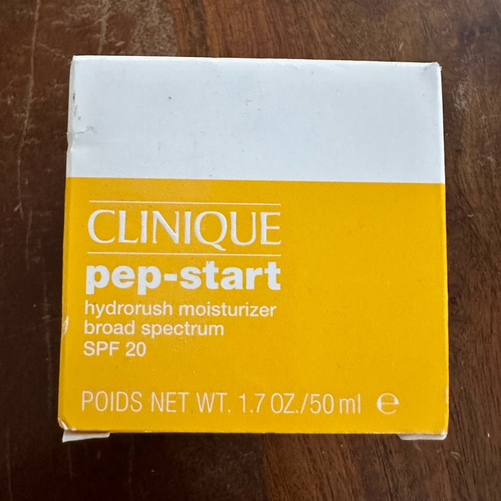 Clinique pep-start‎ hydro rush moisturizer spf 20 NEW 50mL